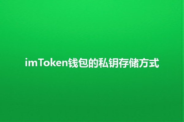 imToken钱包的私钥存储方式🔑💰